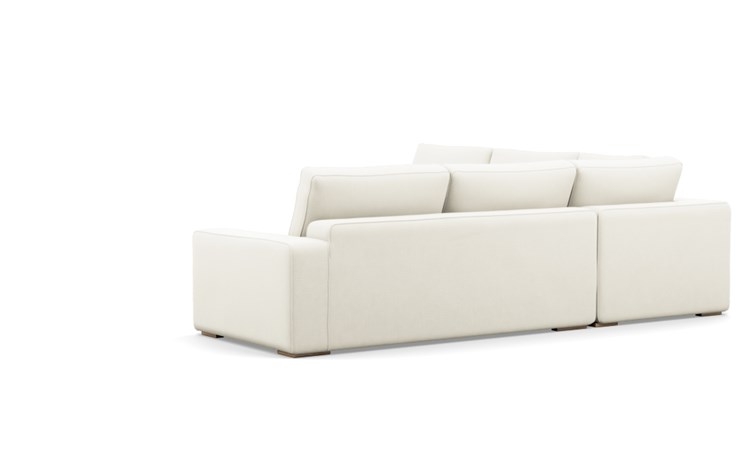 Ainsley Corner Sectional with Ivory Fabric and Natural Oak legs - Image 4
