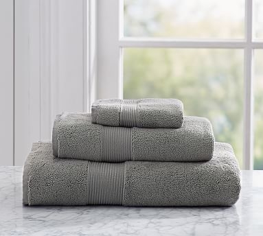 PB Classic Organic Towels, Bath, Flagstone - Image 0