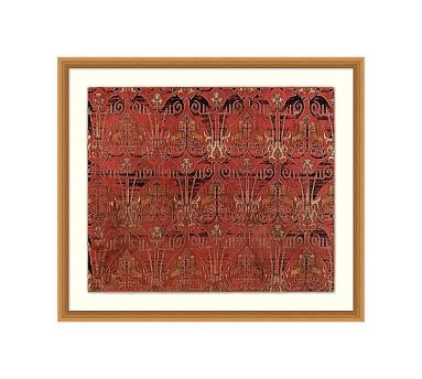 Marsala Textile Framed Paper Print, 29.75" x 25.75" - Image 0