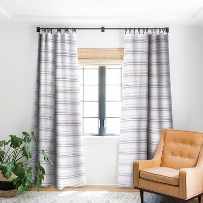 Holli Zollinger French Linen Striped Rob Pocket Single Curtain Panel - Image 0