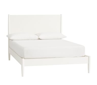 west elm x pbk Mid-Century Bed, White, Full, Flat Rate - Image 0