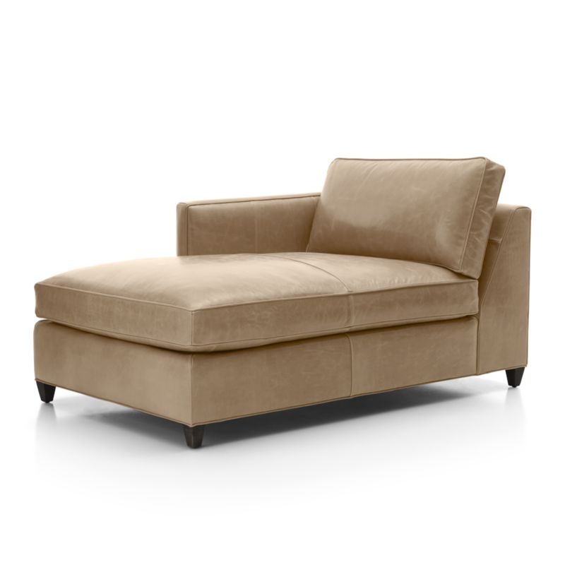 Dryden Leather Left Arm Chaise Lounge - Image 2