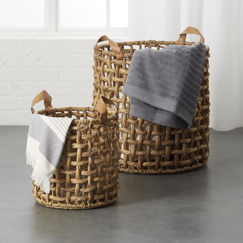 Links Large Natural Basket with Handles - Image 2