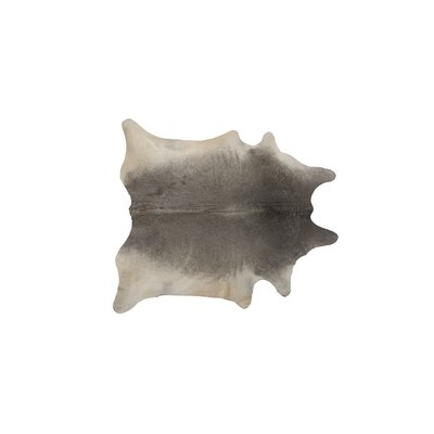 Plainsboro Hand-Woven Cowhide Gray Area Rug  - Image 0