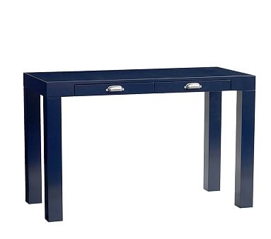 Parsons Desk with Handle, Midnight Navy - Image 0