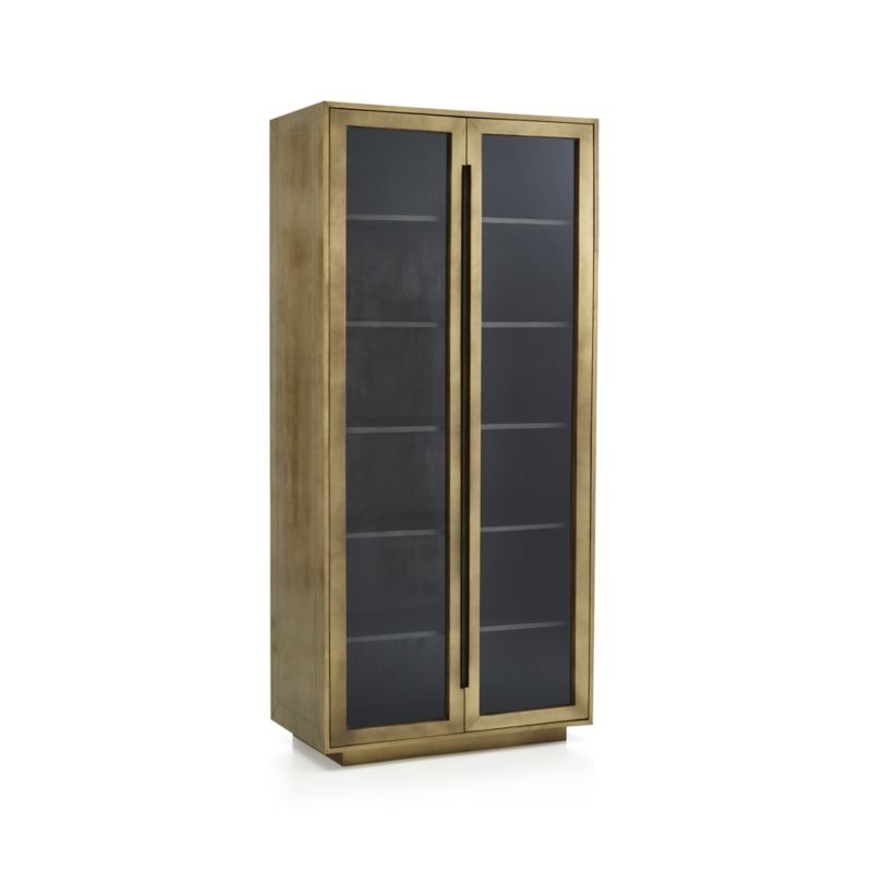 Freda Glass Door Storage Cabinet - Image 1