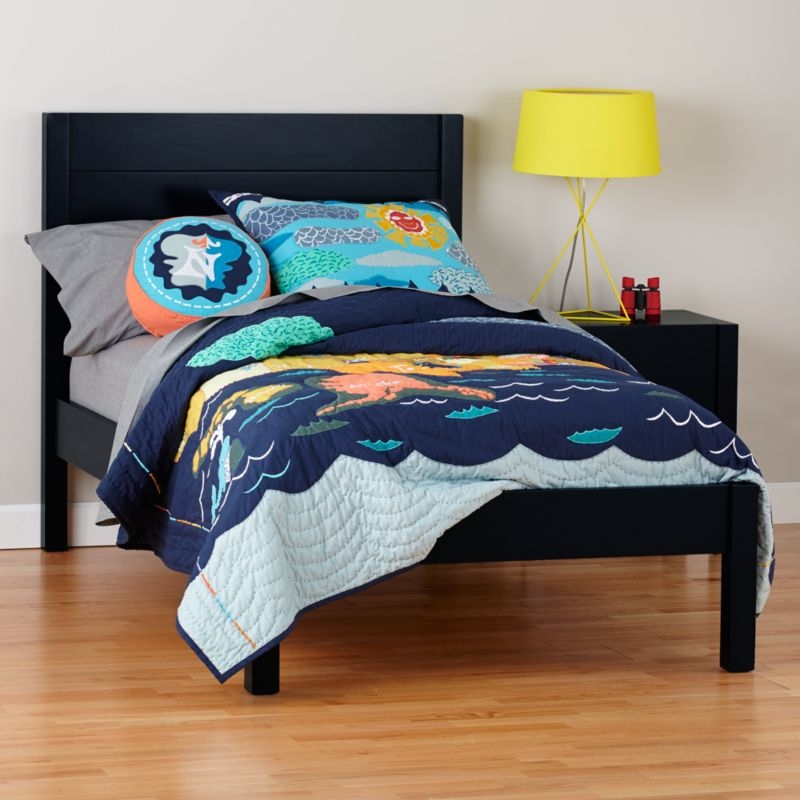 Parke Navy Blue Twin Bed - Image 2