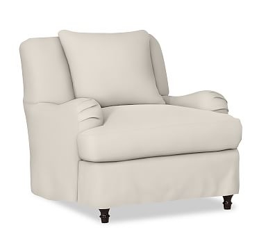 Carlisle Armchair, Down-Blend Wrap Cushions, Twill Cream - Image 2