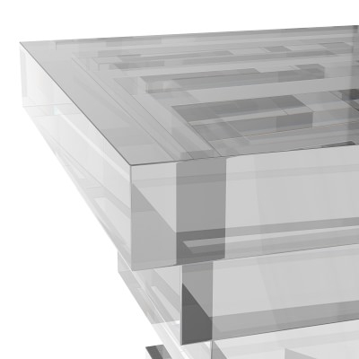 Stacked Acrylic Accent Table, Acrylic - Image 3