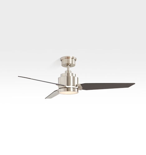 Petrel Ceiling Fan / BRUSHED NICKEL WITH BLACK BLADES - Image 0