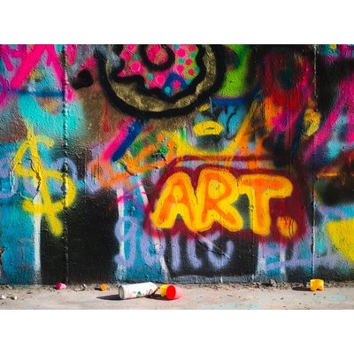 'Graffiti Pop Art' Photographic Print on Wrapped Canvas - Image 0