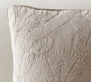 Halima Embroidered Pillow, 20", Dark Blush - Image 5