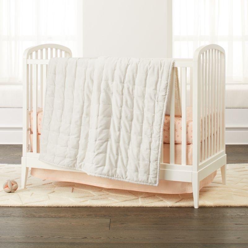 Velvet Cream Baby Quilt - Image 1