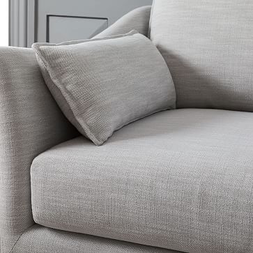 Antwerp 89" Sofa, Poly, Chenille Tweed, Frost Gray, Almond - Image 1