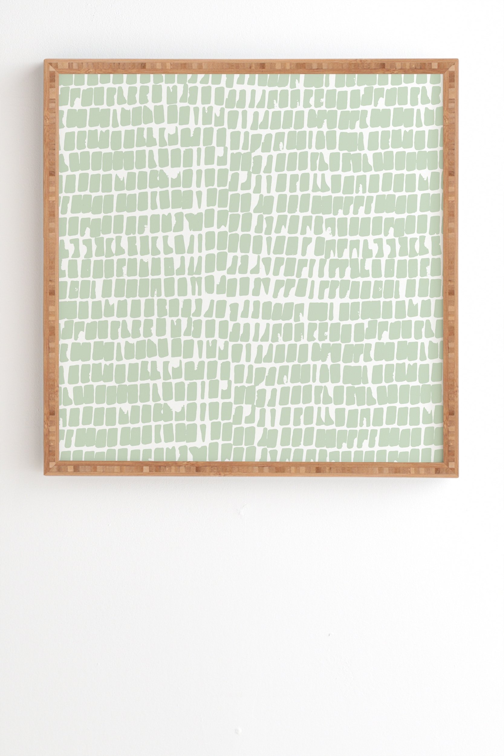 Iveta Abolina Cobbler Square Sage Framed Wall Art - 12" x 12" - Image 1