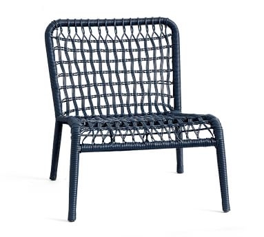 Baja Woven Lounge Chair, Modern Taupe - Image 3