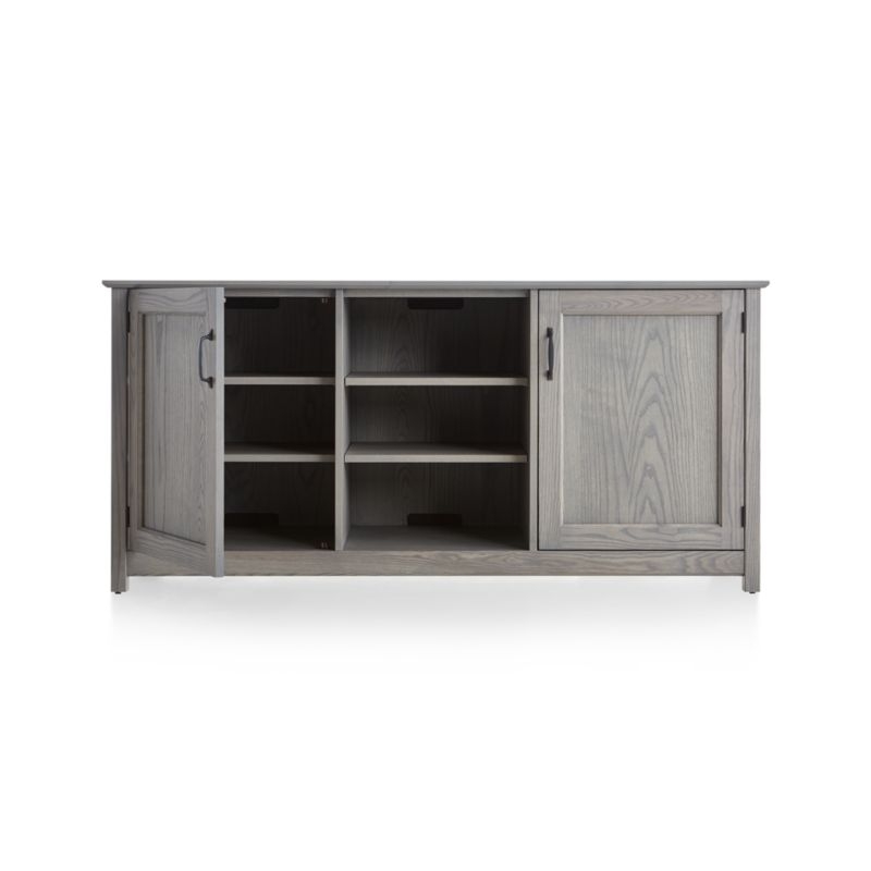 Ainsworth Dove 64" Media Console with Glass/Wood Doors - Image 3