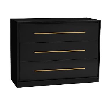 Art Deco Dresser, High Gloss Black, Unlimited Flat Rate Delivery - Image 0