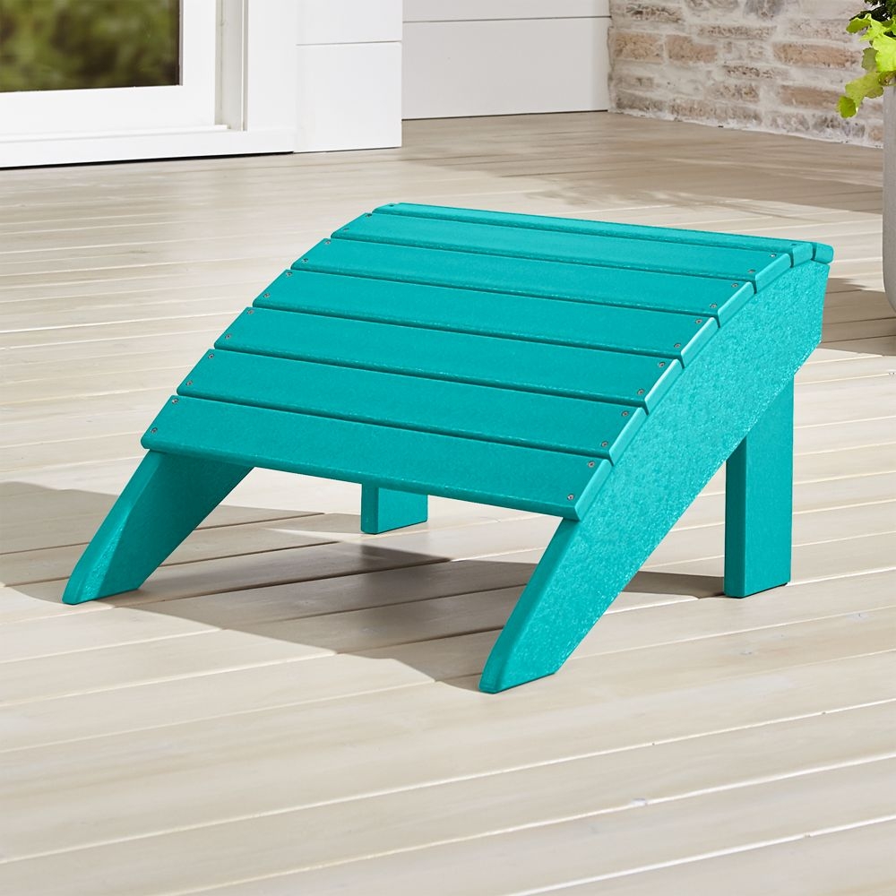 Vista II Aruba Outdoor Adirondack Chair Ottoman by POLYWOOD® - Image 0