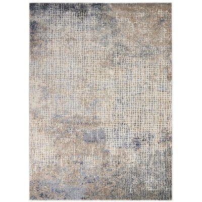 Pugliese Abstract Gray/Beige Area Rug - Image 0
