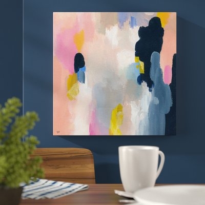 'Happy Thoughts' Painting Print on Wrapped Canvas - Image 0