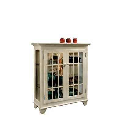 Shelia Lighted Console Curio Cabinet - Image 0