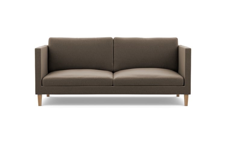 Oliver Sofa with Chestnut Fabric and Natural Oak legs - Image 0
