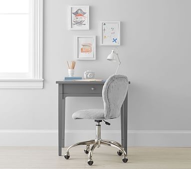 Morgan Simple Desk & Hutch Set, Simply White, UPS - Image 4