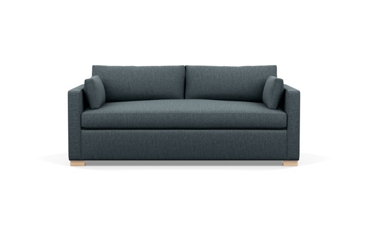 Charly Sofa with Blue Rain Fabric and Natural Oak legs - Image 0