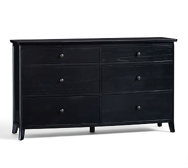Chloe Extra Wide Dresser, Black - Image 0