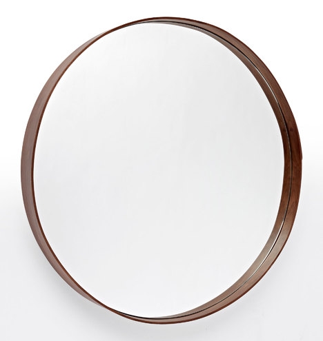 Bentwood Round Walnut Mirror - Image 4