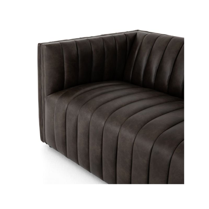 Cosima Leather Channel Tufted Sofa - Image 8