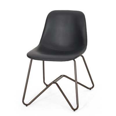 Alexzander Contemporary Faux Leather Dining Chair (Set of 2) - Image 0