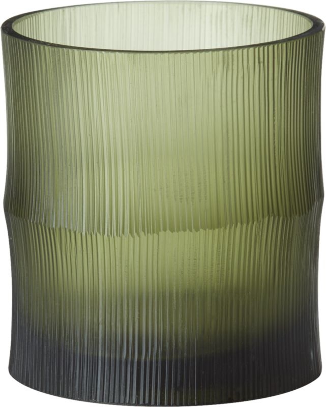 Bamboo Olive Green Tea Light Candle Holder - Image 2