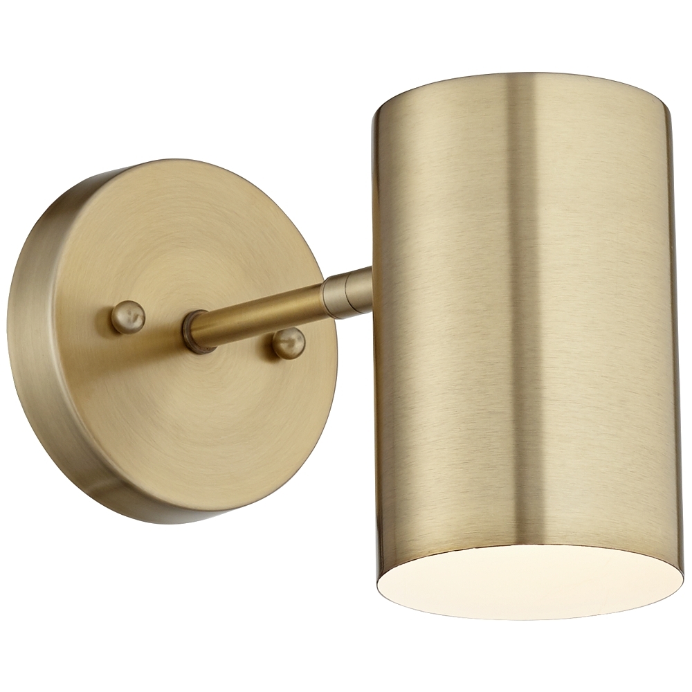 Carla Polished Brass Down-Light Hardwire Wall Lamp - Style # 63T08 - Image 0