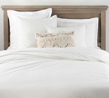 Spencer Washed Cotton Duvet, Twin, White - Image 0