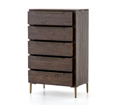 Braden Tall Dresser, Antique Brass/Dark Carbon - Image 2