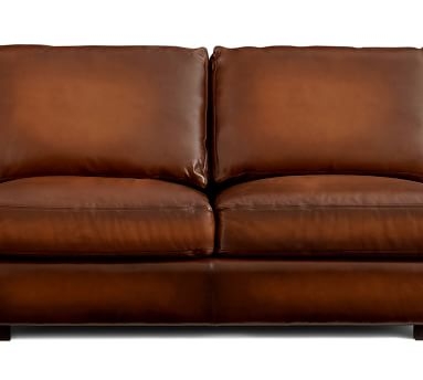 Turner Roll Arm Leather Grand Sofa-2-Seater 109", Down Blend Wrapped Cushions, Legacy Taupe - Image 3