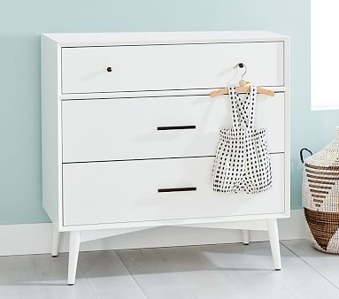 west elm x pbk Mid-Century Dresser, White, In-Home Delivery - Image 3