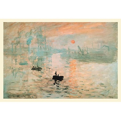 'Impression Sunrise' by Claude Monet Painting Print - Image 0
