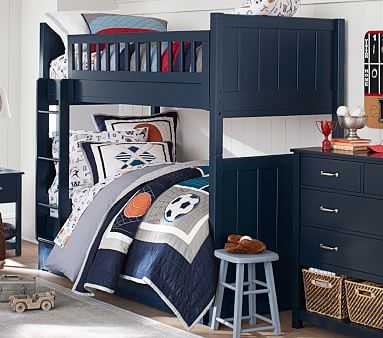 Camp Twin over Twin Bunk Bed, Navy - Image 2