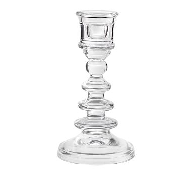 Harper Stacked Glass Taper Candlesticks - Small - Image 0