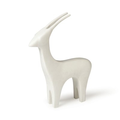 Shockley Antelope White Figurine - Image 0