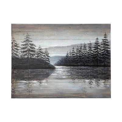 'Sunset Narrows' Oil Painting Print on Wood - Image 0