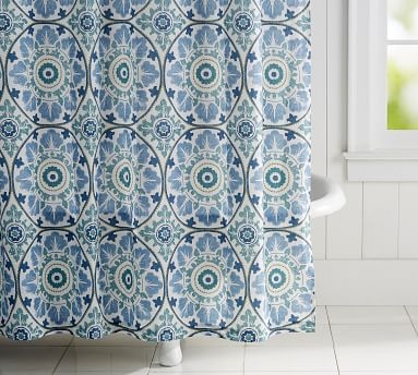 Veronica Shower Curtain, 72", Blue - Image 3