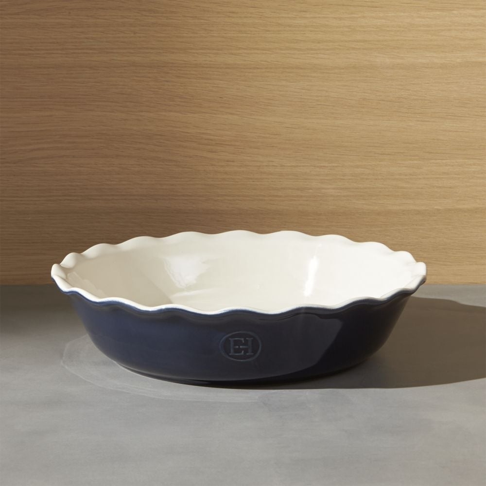 Emile Henry Modern Classic Twilight Blue Pie Dish - Image 0