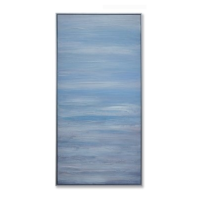 'Blue Sky Abstract' Framed Graphic Art Print on Canvas - Image 0
