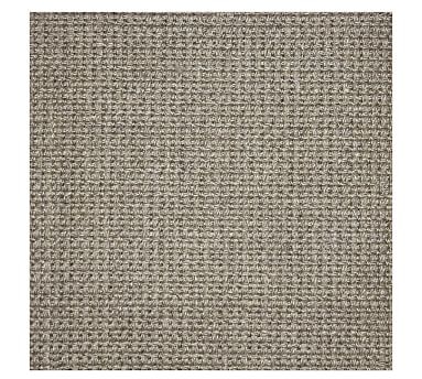 Custom Mini Basketweave Sisal Rug, 5 x 8', Light Gray - Image 0