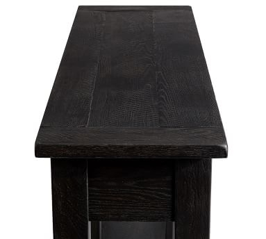 Benchwright 83" Wood Console Table with Drawers, Blackened Oak - Image 3
