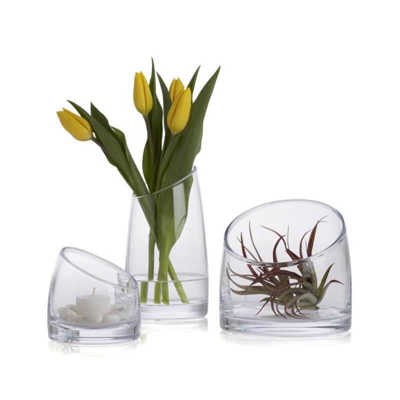 Slant Glass Vase 4" - Image 9